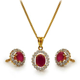 Ruby Pendant Necklace